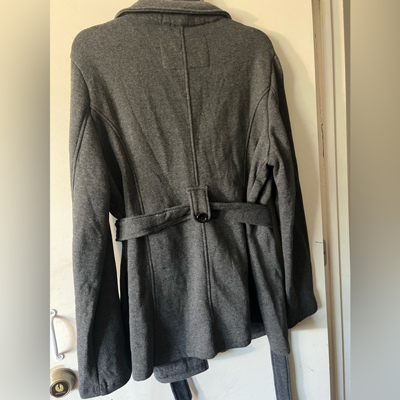 NWT Beautiful Womens Sebby cotton charcoal Peacoat jacket. - Picture 7 of 10